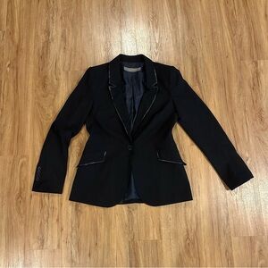 Zara Black Women's Blazer with Subtle Trim